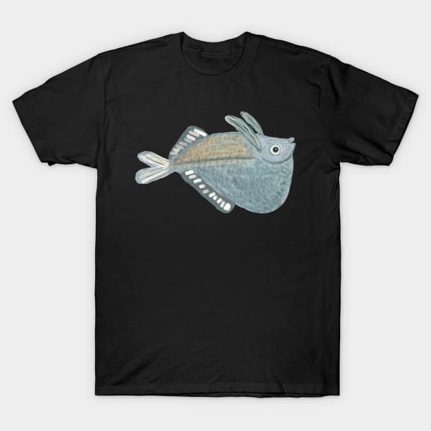 Hungry Hatchetfish Cartoon T-Shirt by Betty500_B